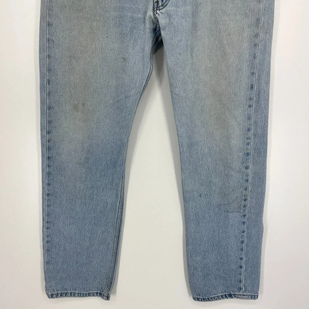 Levi's Jeans Men's Size 36 Blue‎ 501 Vtg Paper Tag 90's Button Fly Distressed